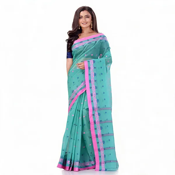 Firoza_Cotton_Handloom_Floral_Drape_Saree_For_Women