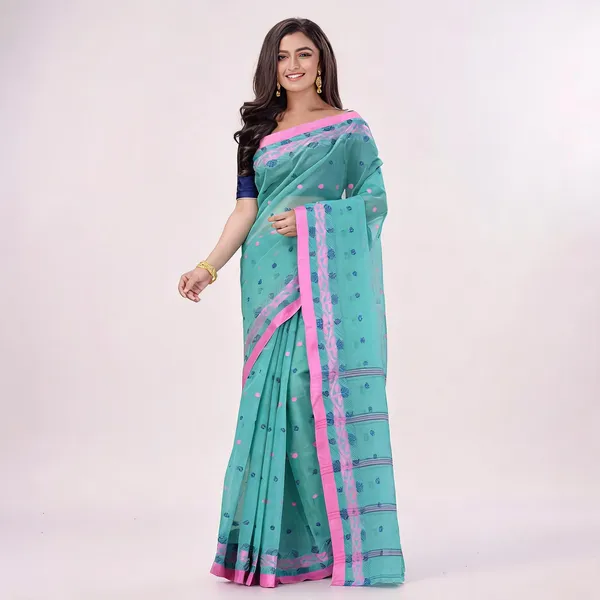Firoza_Cotton_Handloom_Floral_Drape_Saree_For_Women