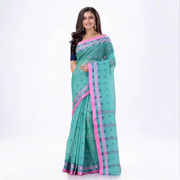 Firoza_Cotton_Handloom_Floral_Drape_Saree_For_Women