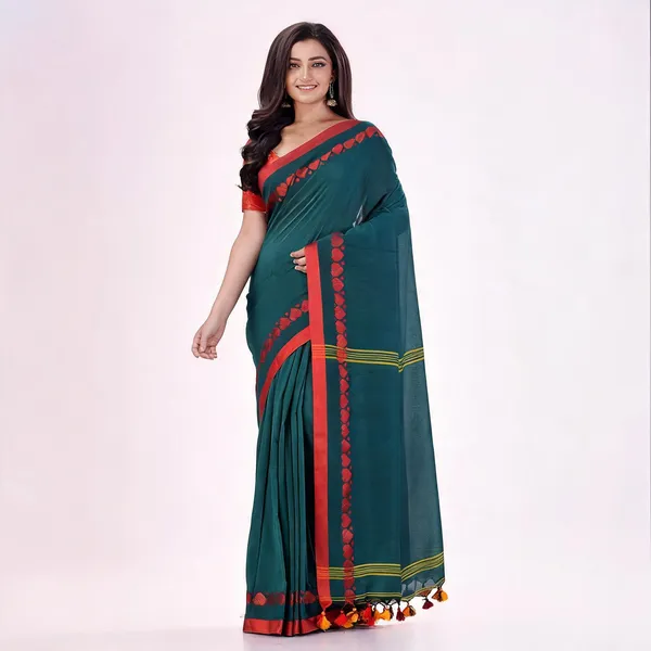 Castleton_Green_Cotton_Handloom_Woven_Saree_For_Women