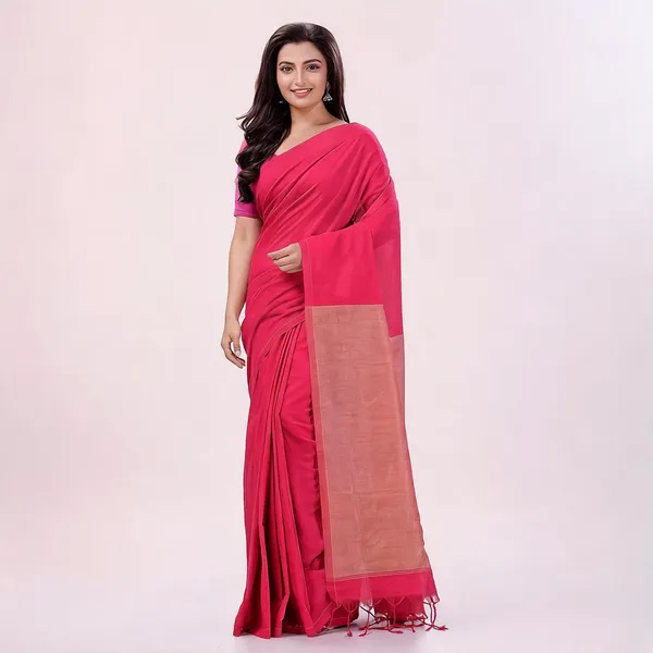 Pink_Cotton_Handloom_Woven_Saree_For_Women