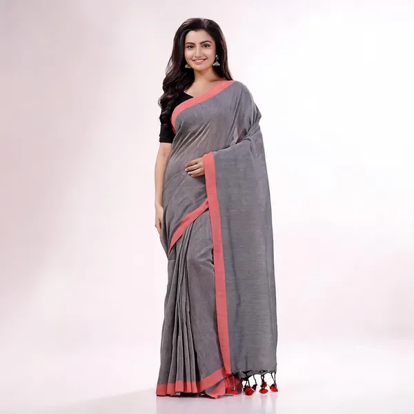 Grey_Cotton_Solid_Woven_Saree_For_Women