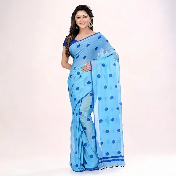 Sky_Blue_Cotton_Handloom_Woven_Saree_For_Women