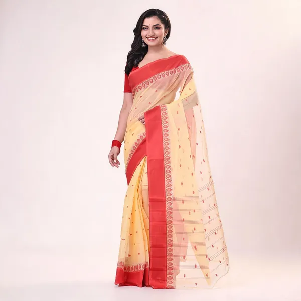 Cream_Cotton_Handloom_Woven_Saree_For_Women