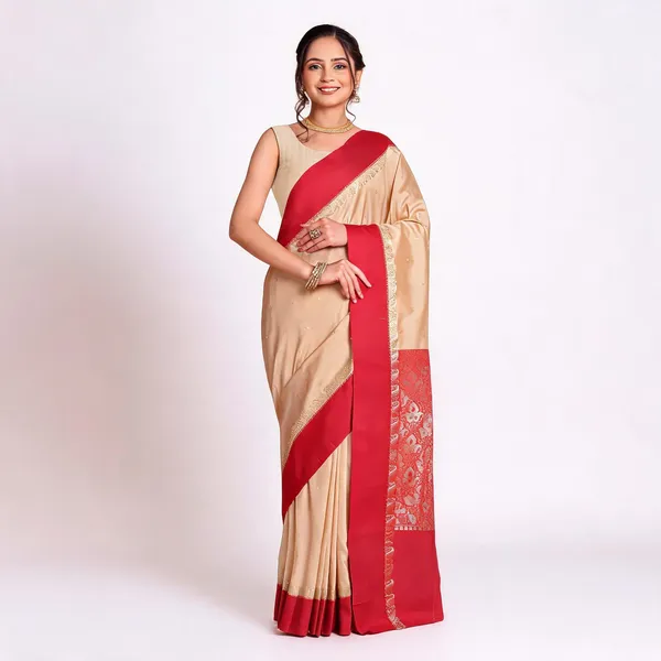 Red_Off_White_Art_Silk_Woven_Paisley_Saree_With_Blouse_For_Women