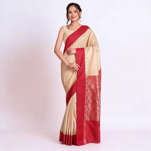 Red_Off_White_Art_Silk_Woven_Paisley_Saree_With_Blouse_For_Women