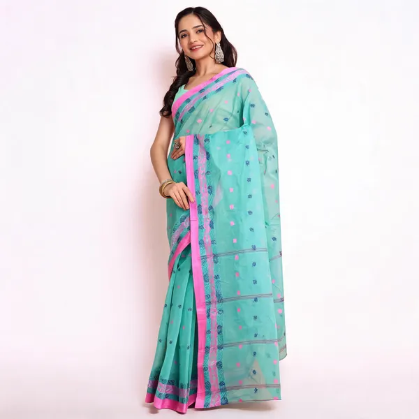 Firoza_Cotton_Handloom_Woven_Saree_For_Women