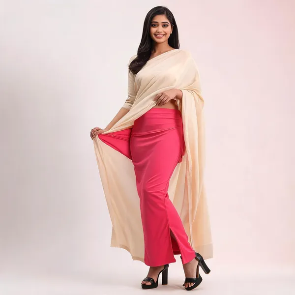 Baby_Pink_Cotton_Polyester_Shapewear_Saree_Petticoat_For_Women