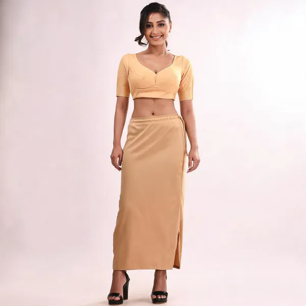 Beige_Silk_Blend_Shapewear_Petticoat_For_Women