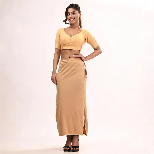Beige_Silk_Blend_Shapewear_Petticoat_For_Women