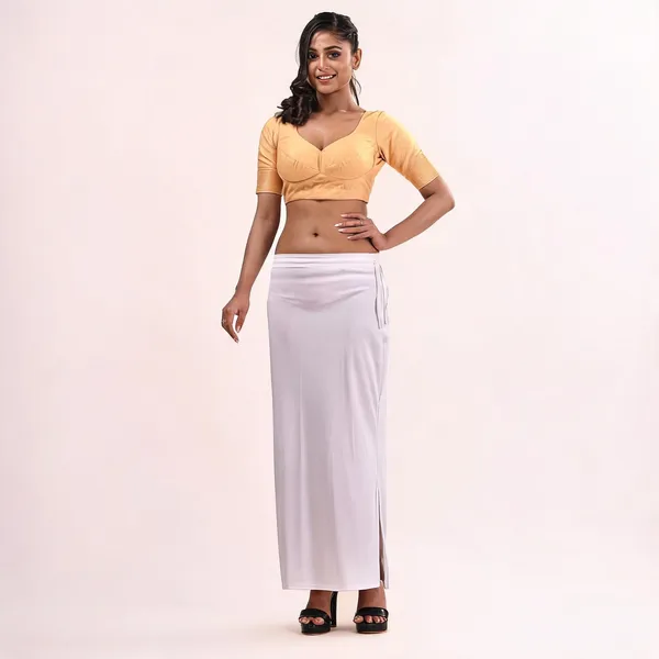 White_Silk_Blend_Shapewear_Petticoat_For_Women