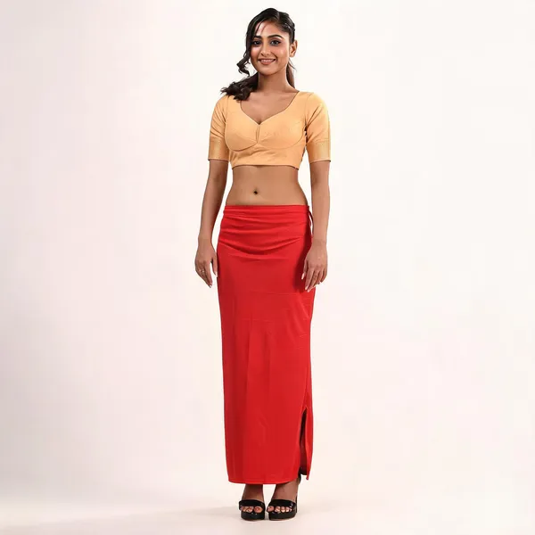 Red_Silk_Blend_Saree_Shapewear_Petticoat_For_Women