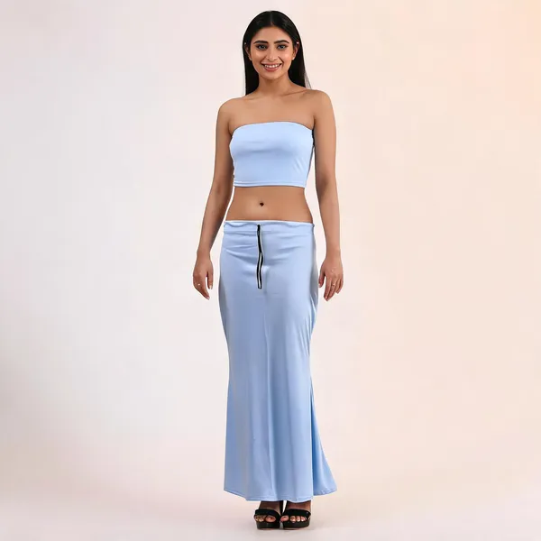 Light_Blue_Silk_Blend_Fish_Cut_Saree_Shapewear_Petticoat_For_Women