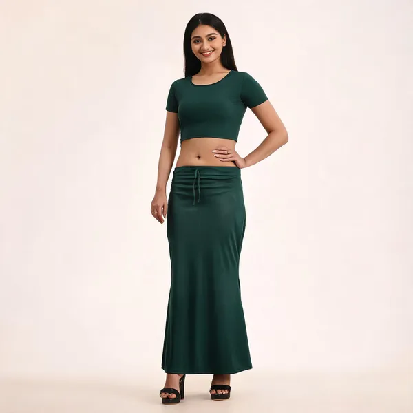 Dark_Teal_Silk_Blend_Fish_Cut_Saree_Shapewear_Petticoat_For_Women