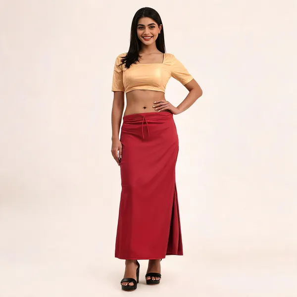 Crimson_Silk_Blend_Fish_Cut_Saree_Shapewear_Petticoat_For_Women