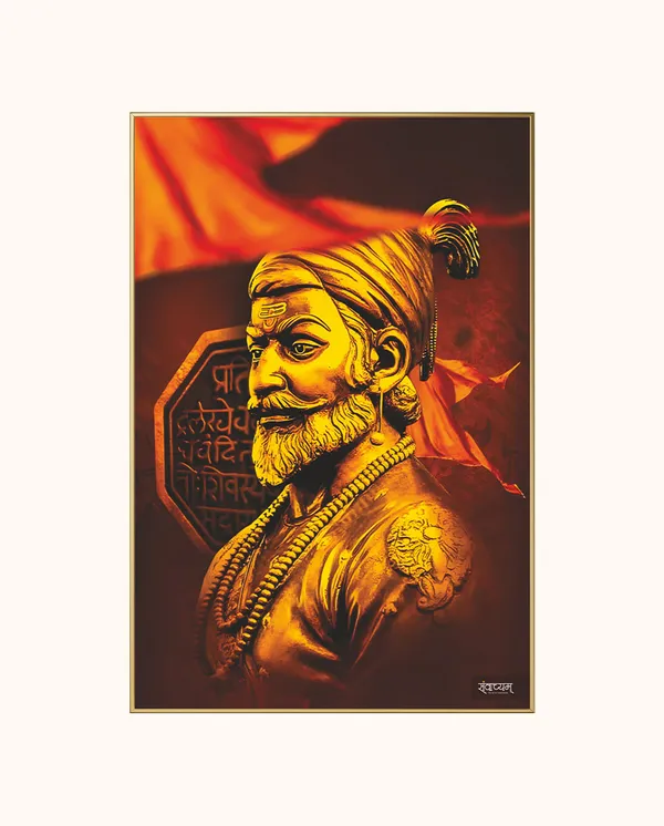 Chhatrapati_Shivaji_Maharaj_Braveheart_Warrior_Acrylic_Frame_Without_Frame