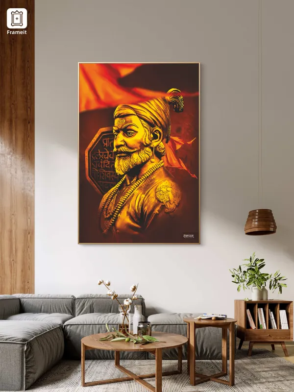 Chhatrapati_Shivaji_Maharaj_Braveheart_Warrior_Acrylic_Frame_Without_Frame