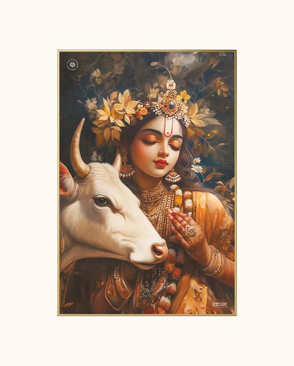 Radha_Rani_Sacred_Reflection_Of_Peace_And_Grace_Acrylic_Frame_Without_Frame