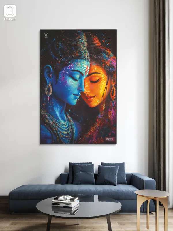 Shiv_Parvati_Sacred_Balance_Of_Strength_And_Serenity_Acrylic_Frame_Without_Frame