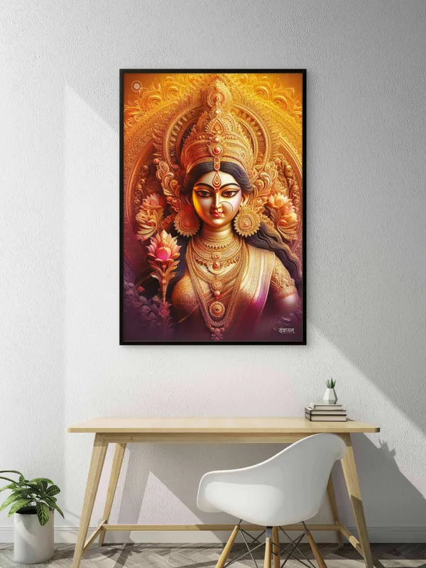 Ma_Durga_Divine_Presence_Of_Strength_And_Devotion_Acrylic_Frame_With_Frame