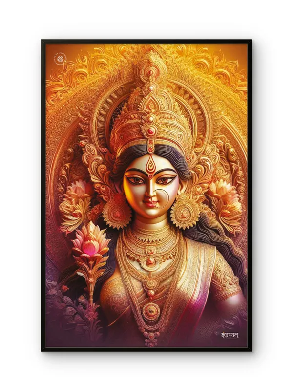 Ma_Durga_Divine_Presence_Of_Strength_And_Devotion_Acrylic_Frame_Without_Frame