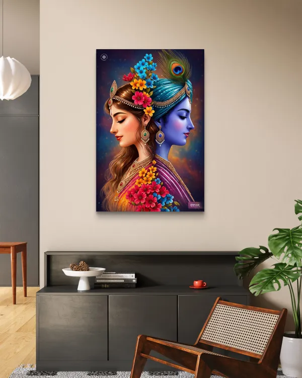 Radha_Krishna_The_Symphony_Of_Love_Devotion_Acrylic_Frame_With_Frame