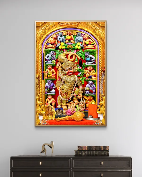 Blessings_Of_Hanuman_Ji_The_Kashtbhanjan_Divine_Acrylic_Frame_With_Frame