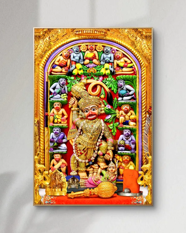 Blessings_Of_Hanuman_Ji_The_Kashtbhanjan_Divine_Acrylic_Frame_With_Frame