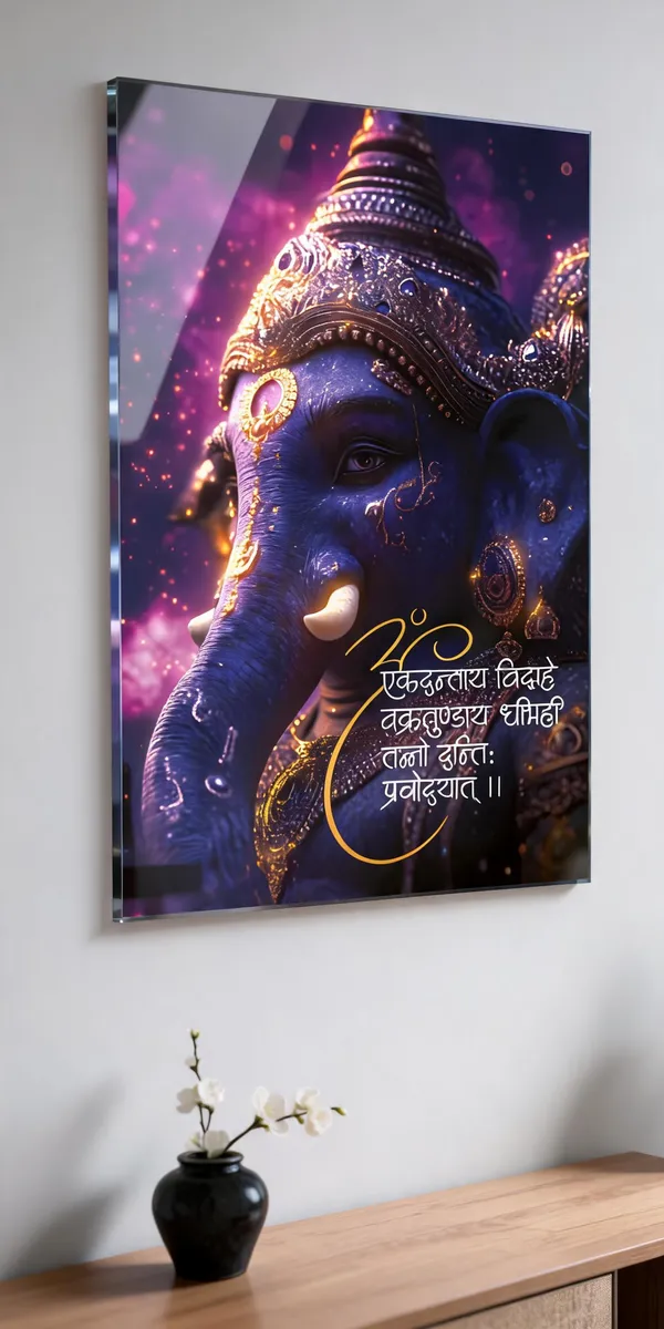 Om_Ekadantaya_Ganesh_Ji_Acrylic_Frame_Without_Frame