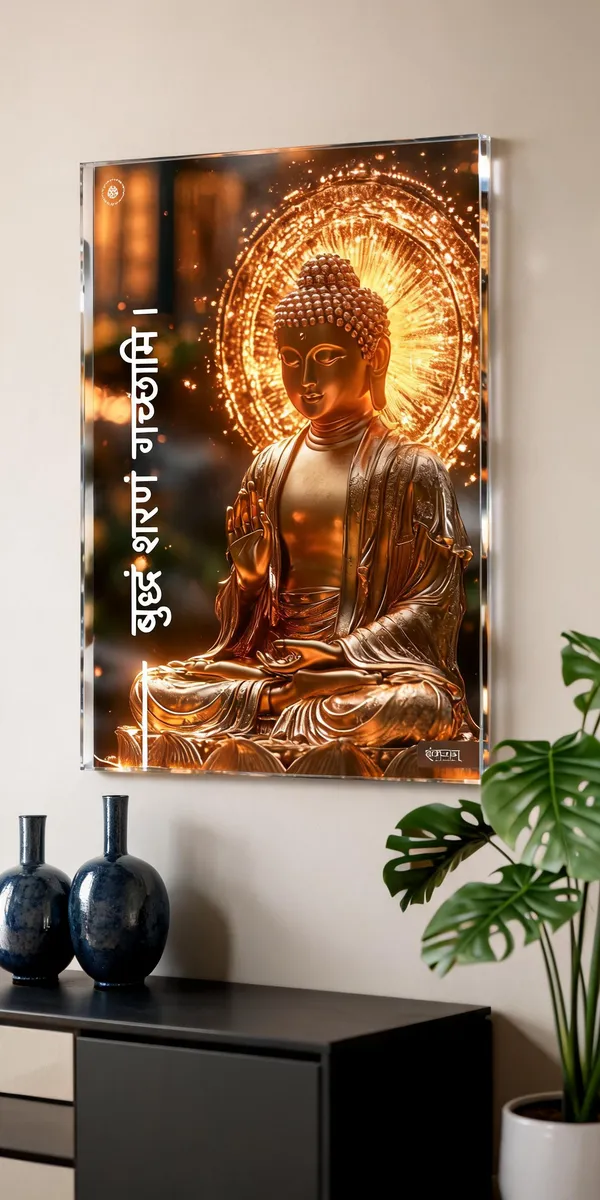 Buddham_Sharanam_Gacchami_Buddha_Serenity_Acrylic_Frame_Without_Frame