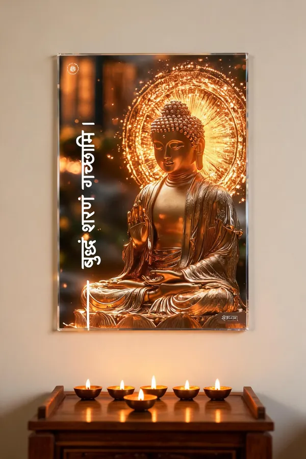 Buddham_Sharanam_Gacchami_Buddha_Serenity_Acrylic_Frame_Without_Frame