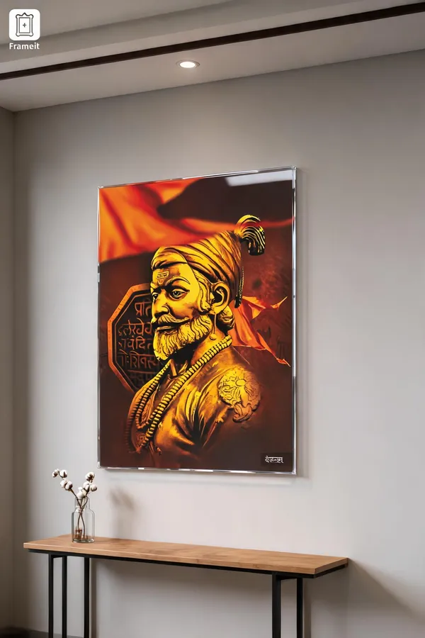 Chhatrapati_Shivaji_Maharaj_Braveheart_Warrior_Acrylic_Frame_Without_Frame