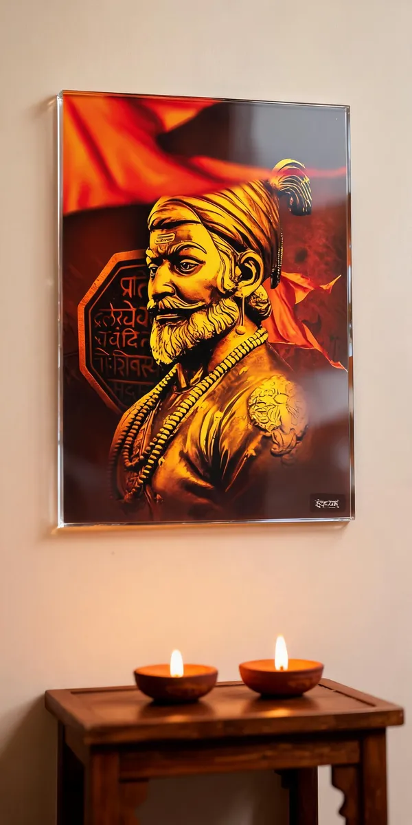 Chhatrapati_Shivaji_Maharaj_Braveheart_Warrior_Acrylic_Frame_Without_Frame