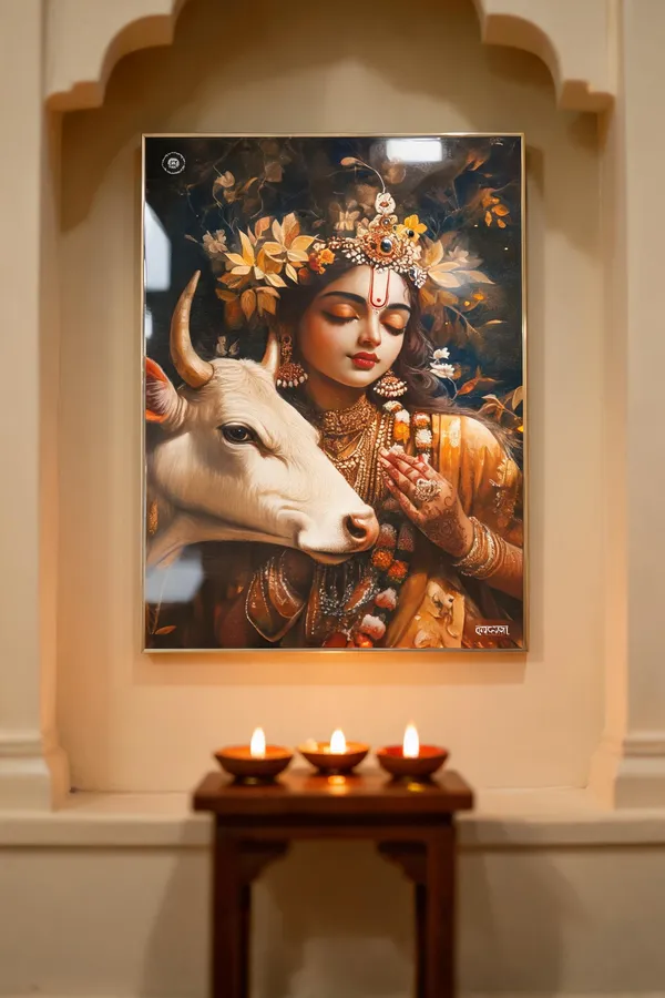 Radha_Rani_Sacred_Reflection_Of_Peace_And_Grace_Acrylic_Frame_Without_Frame