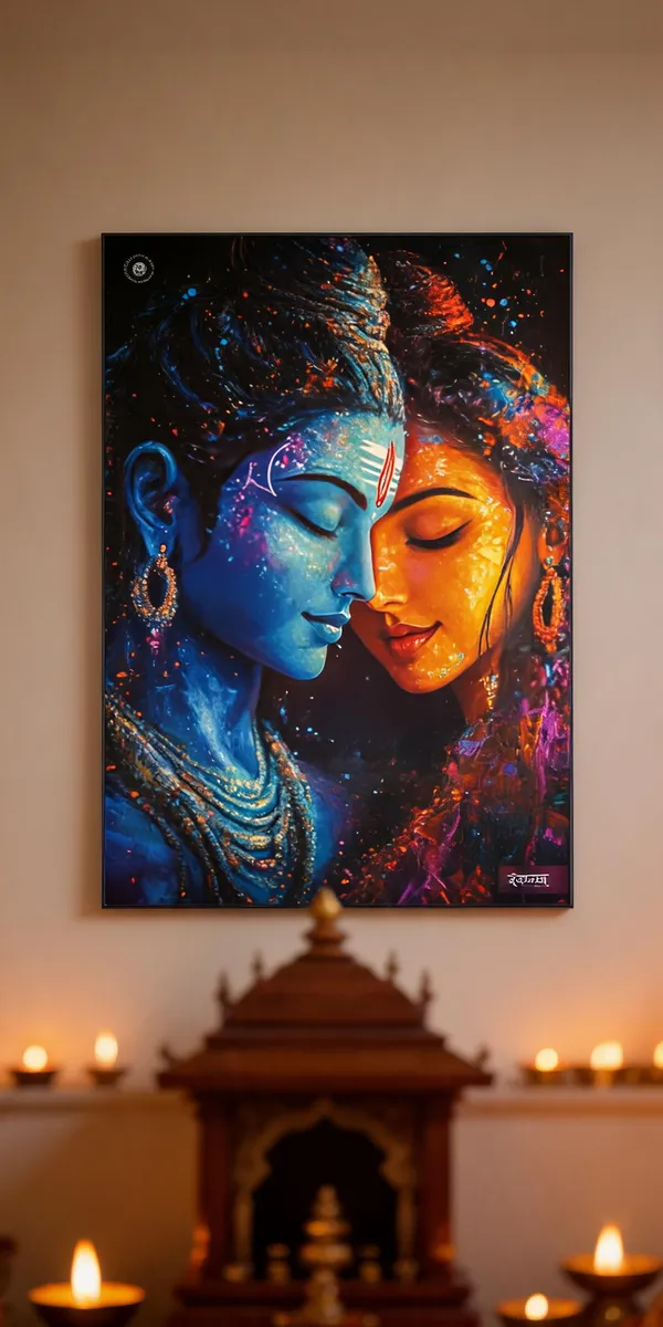 Shiv_Parvati_Sacred_Balance_Of_Strength_And_Serenity_Acrylic_Frame_Without_Frame