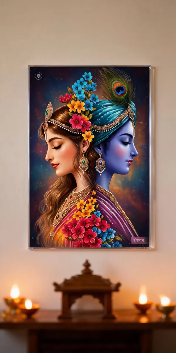 Radha_Krishna_The_Symphony_Of_Love_Devotion_Acrylic_Frame_Without_Frame