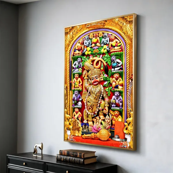 Blessings_Of_Hanuman_Ji_The_Kashtbhanjan_Divine_Acrylic_Frame_With_Frame