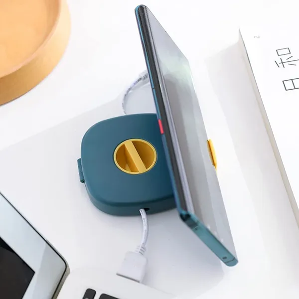 Steel_Blue_Pp_Plastic_Rotatable_Round_Cable_Organizer_Storage_Box_pack_of_2