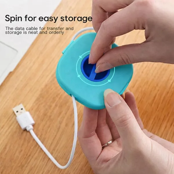 Turquoise_Blue_Pp_Plastic_Rotatable_Round_Cable_Organizer_Storage_Box_pack_of_2
