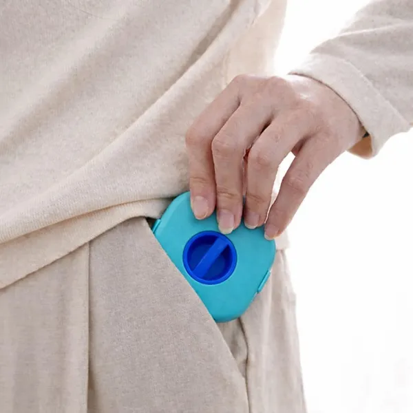 Turquoise_Blue_Pp_Plastic_Rotatable_Round_Cable_Organizer_Storage_Box_pack_of_2