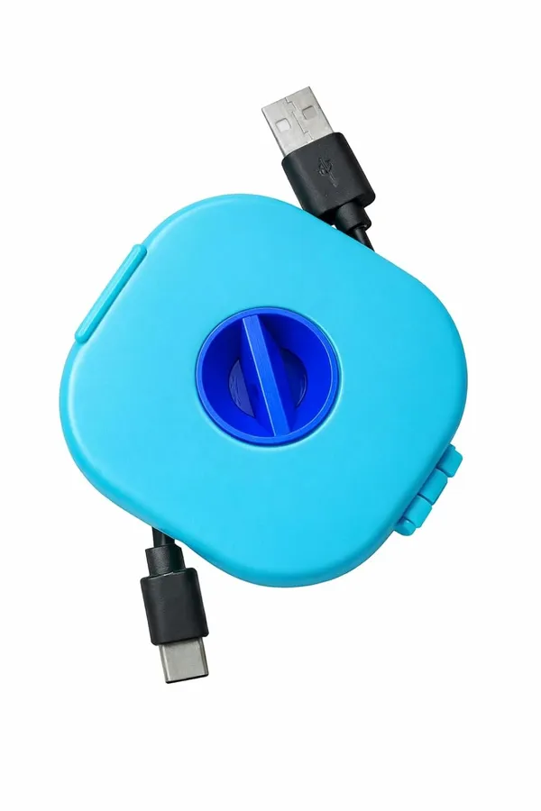 Turquoise_Blue_Pp_Plastic_Rotatable_Round_Cable_Organizer_Storage_Box_pack_of_2