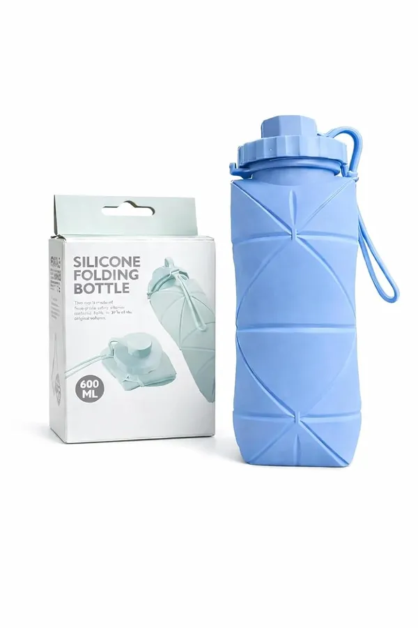 Blue_Food_Grade_Silicone_Collapsible_Foldable_Water_Bottle_600Ml