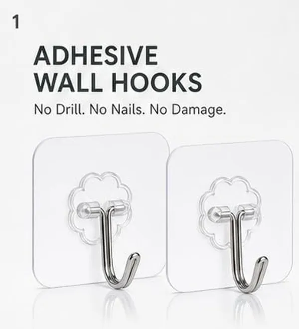Abs_Plastic_Self-Adhesive_Heavy_Duty_Wall_Hooks_Pack_Of_20