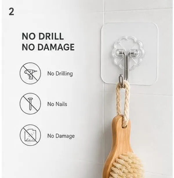 Abs_Plastic_Self-Adhesive_Heavy_Duty_Wall_Hooks_Pack_Of_20