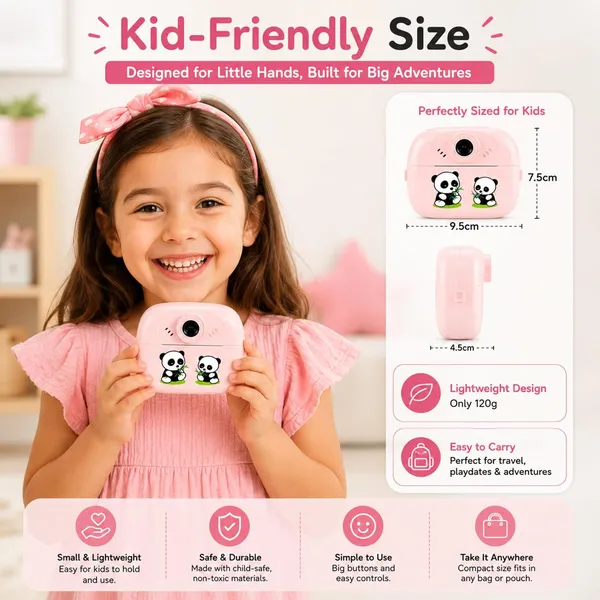 Pink_Instant_Print_Camera_For_Kids_1080P_Hd_With_Built-In_Printer