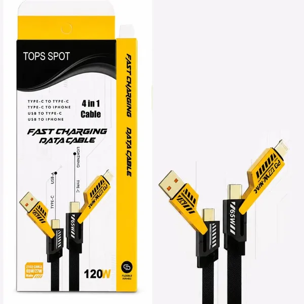 Black_Tops_Spot_4-In-1_Multi-Connector_Fast_Charging_Cable