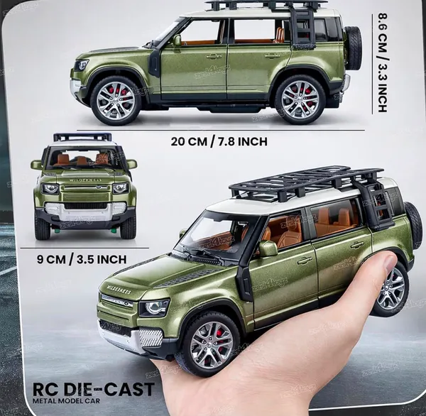Green_Diecast_Land_Rover_Defender_Rc_Car_with_Roof_Rack