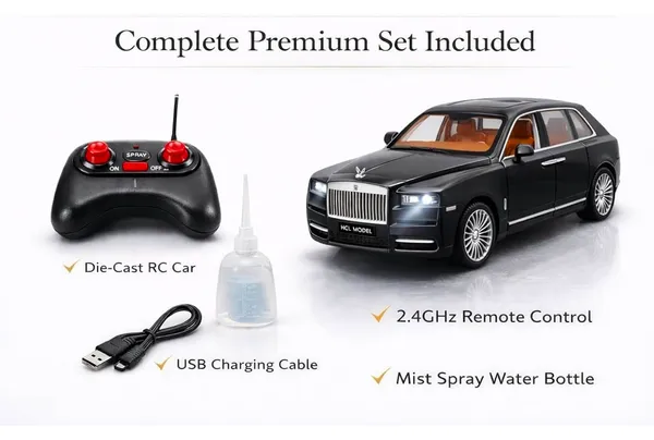 Diecast_Rolls_Royce_Rc_Car_Spray_Mist_Opening_Doors