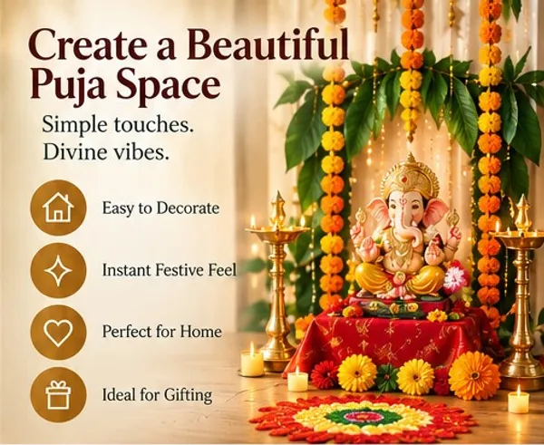 TOPS_SPOT_Ganesh_Chaturthi_Complete_Puja_Kit_|_Ganesh_Ji_Murti,_Grand_Decoration_&_Puja_Samagri_|_Ganpati_Sthapana,_Aarti,_Puja_&_Visarjan_Kit_for_Home