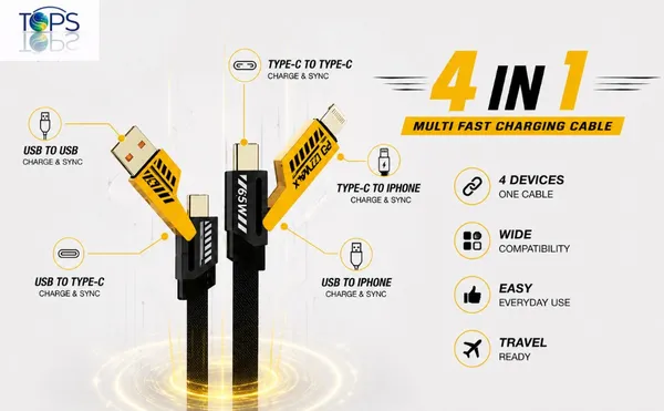 Black_Tops_Spot_4-In-1_Multi-Connector_Fast_Charging_Cable